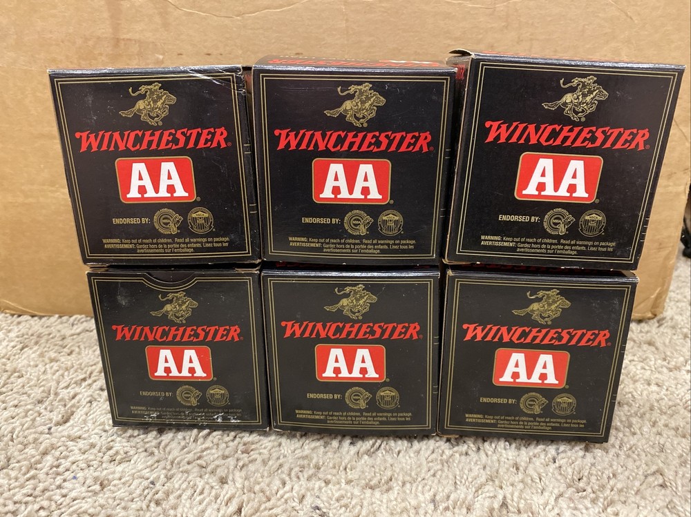 Winchester AA Shotgun Shell Boxes 28 (6) Total Empty Boxes