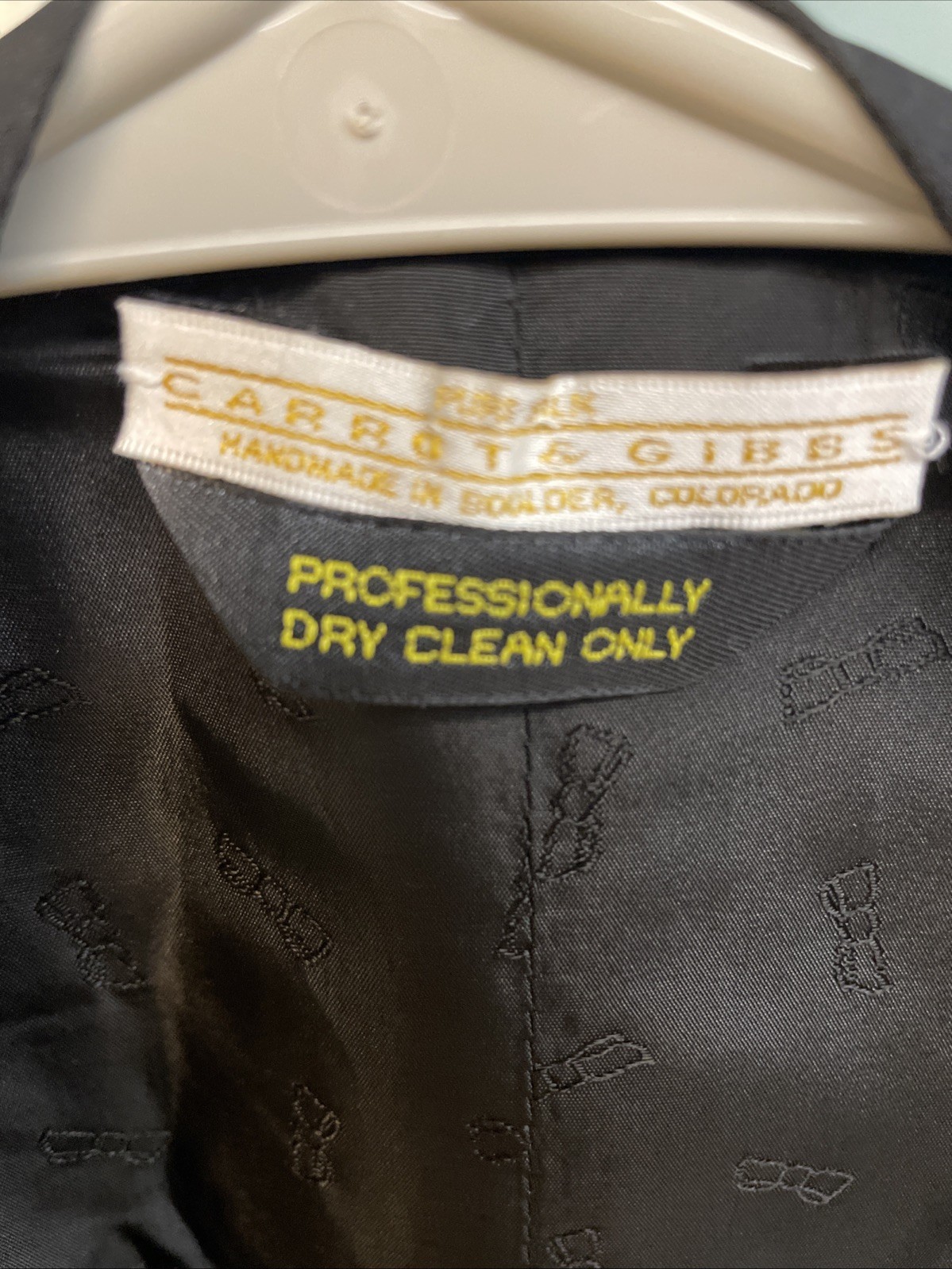 Carrot & Gibbs Handmade XL Blk Silk Formal Vest Tuxedo Wedding Prom