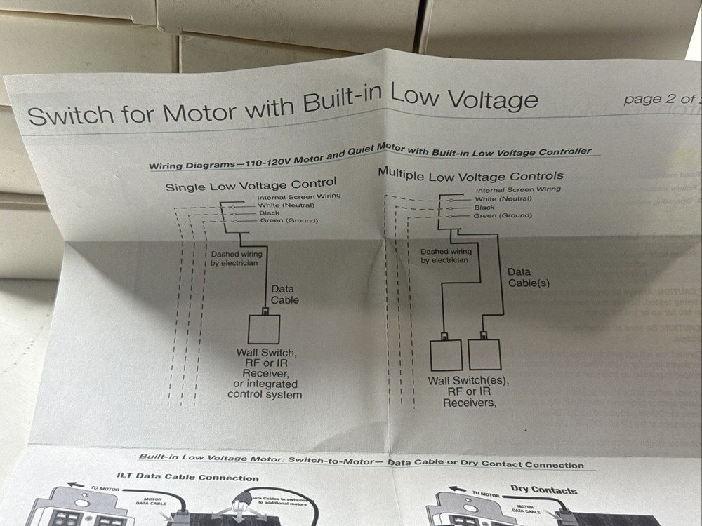 Draper C112.109 Wall Control Switch Low Voltage New