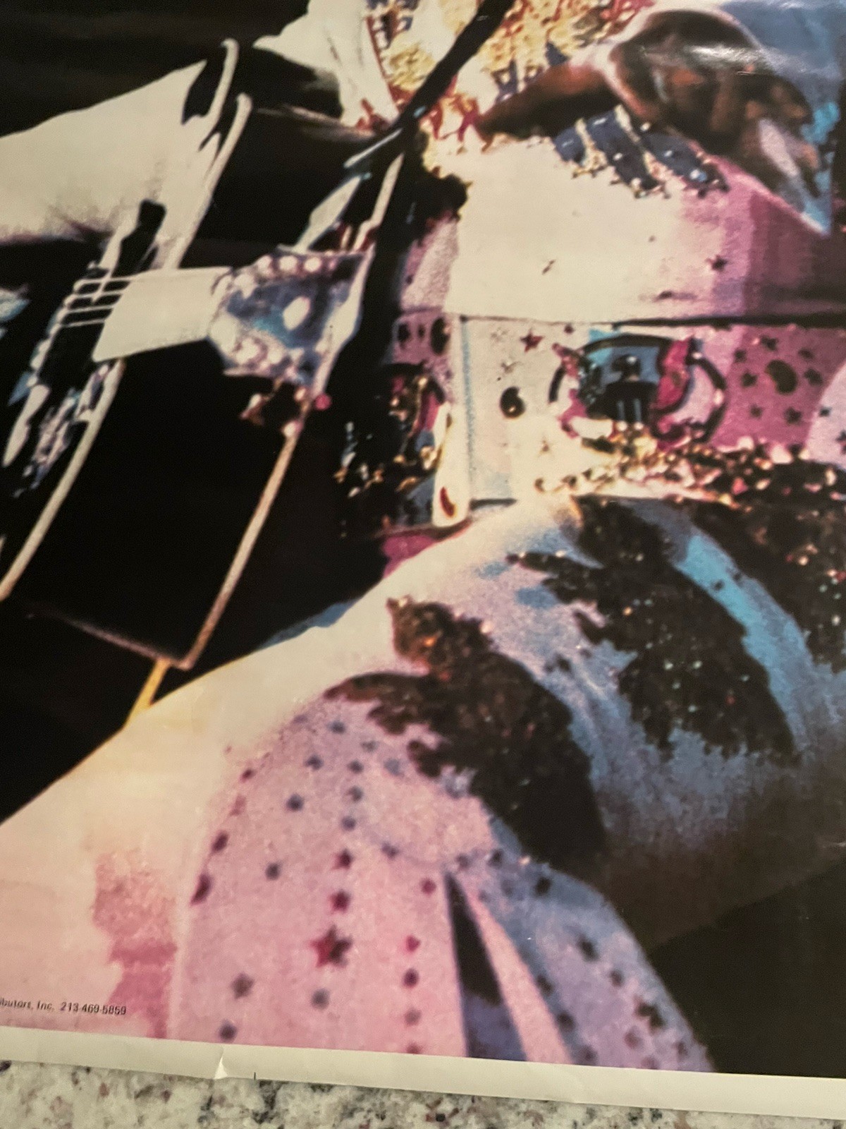 Elvis Poster 1972 Original Rare King of Rock & Roll 23” X 35”