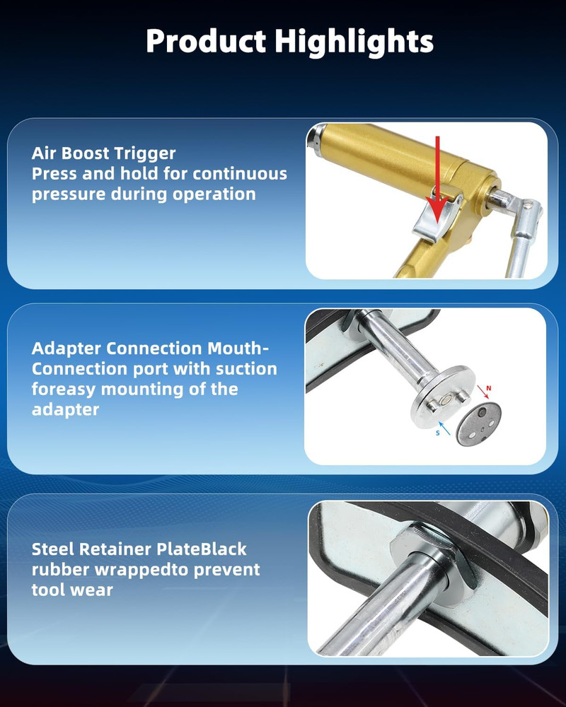 23Pc Pneumatic Brake Caliper Compression Tool Kit with 22 Adapters