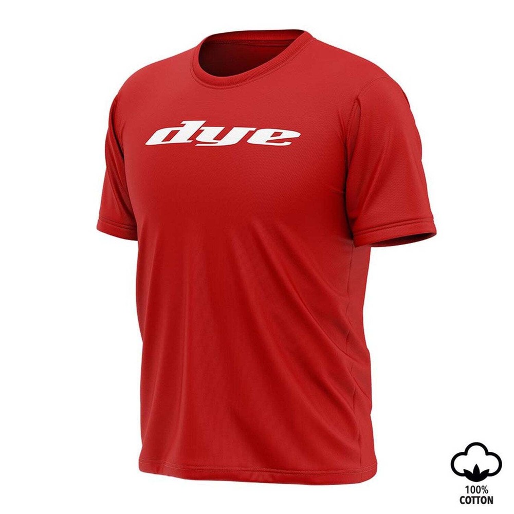 Dye Logo T-Shirt - Red Size: Medium