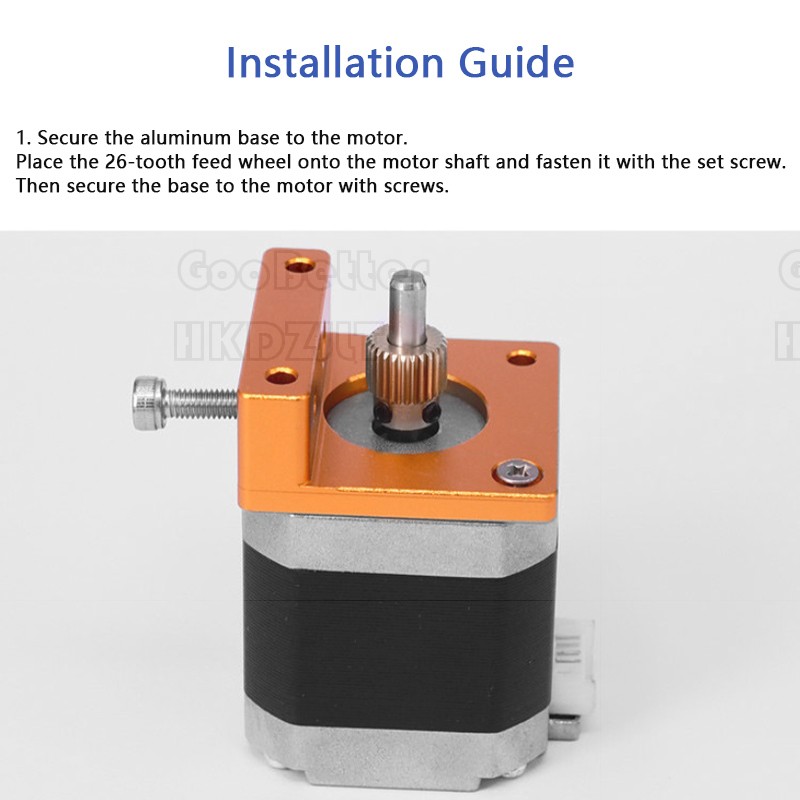 Aluminum Extruder MK8 Set For 3D Printer Left Hand / Right Hand DIY Components