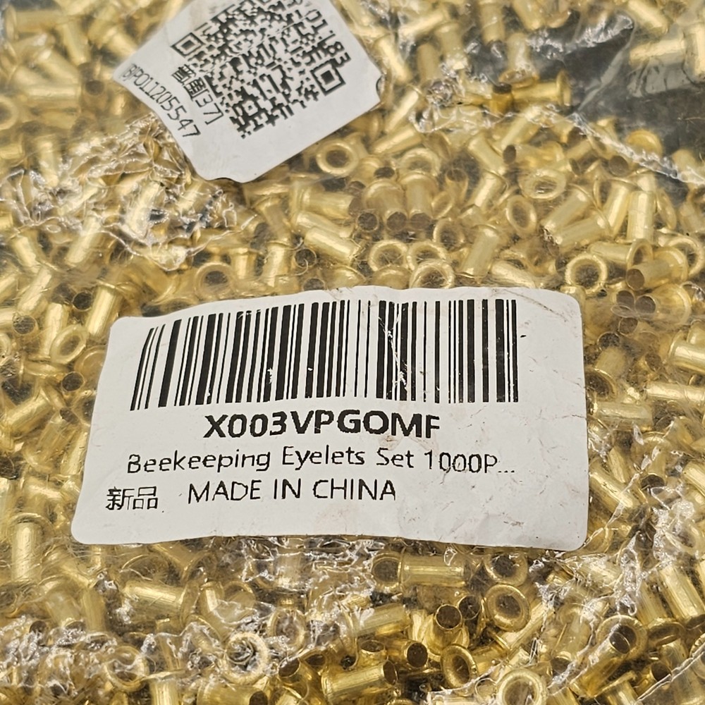 (1000 PIECES) Beekeeping Eyelets, Brass End Threading Hole For Bee Frames
