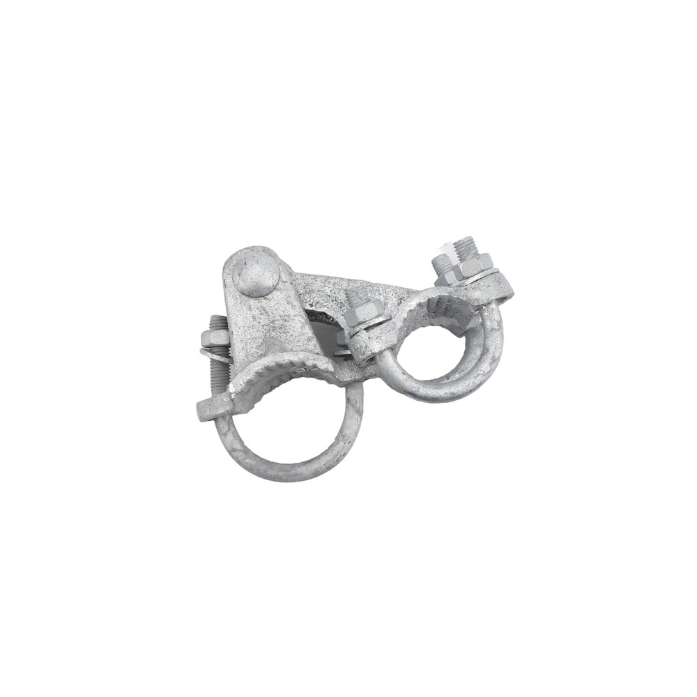 Chain Link 2 1/2" [2 3/8" OD] Adjustable 180° Offset Arm Industrial Gate Hinge