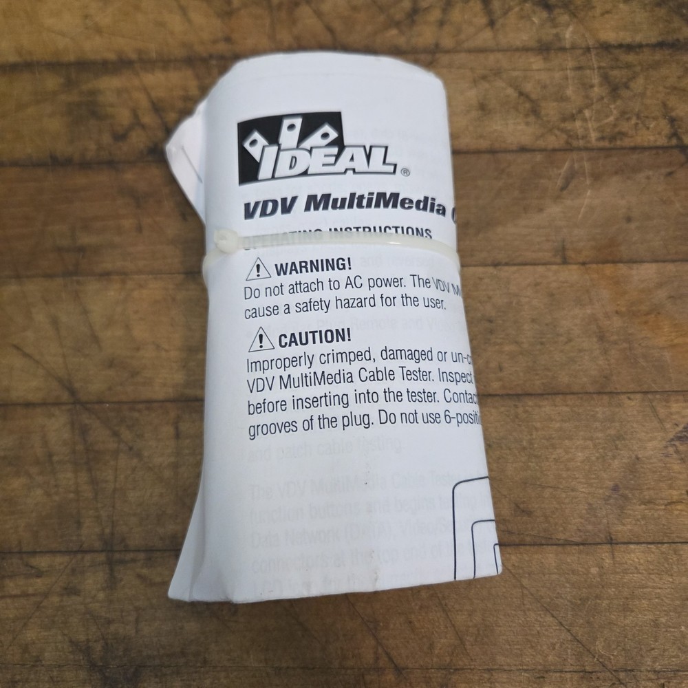 ideal VDV Multimedia Cable Tester Working