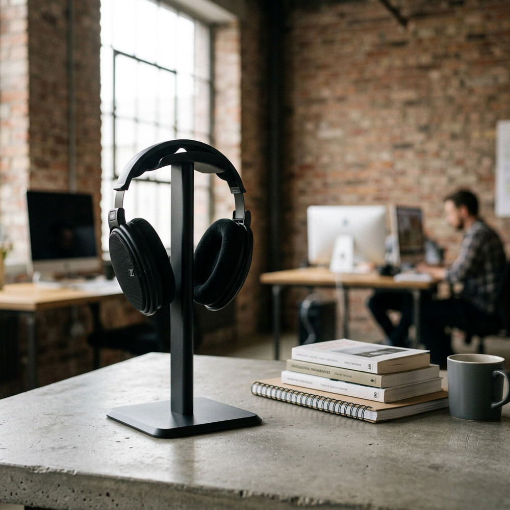 Sturdy Table Headphone Stand Non-Slip Base Headset Organizer