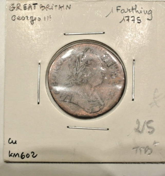 FARTHING 1775 RARE