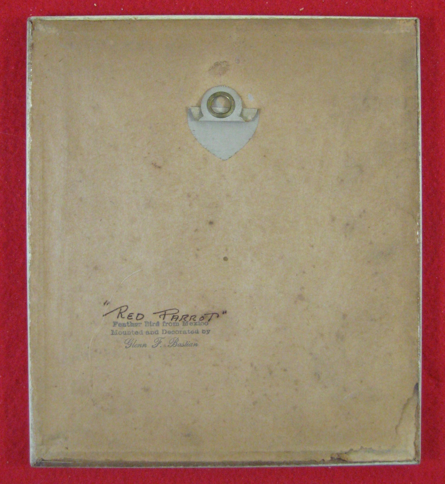 Lot of 5 Feather Art Bird Small Pictures Glen Bastion 1890-1966 Indiana Artist