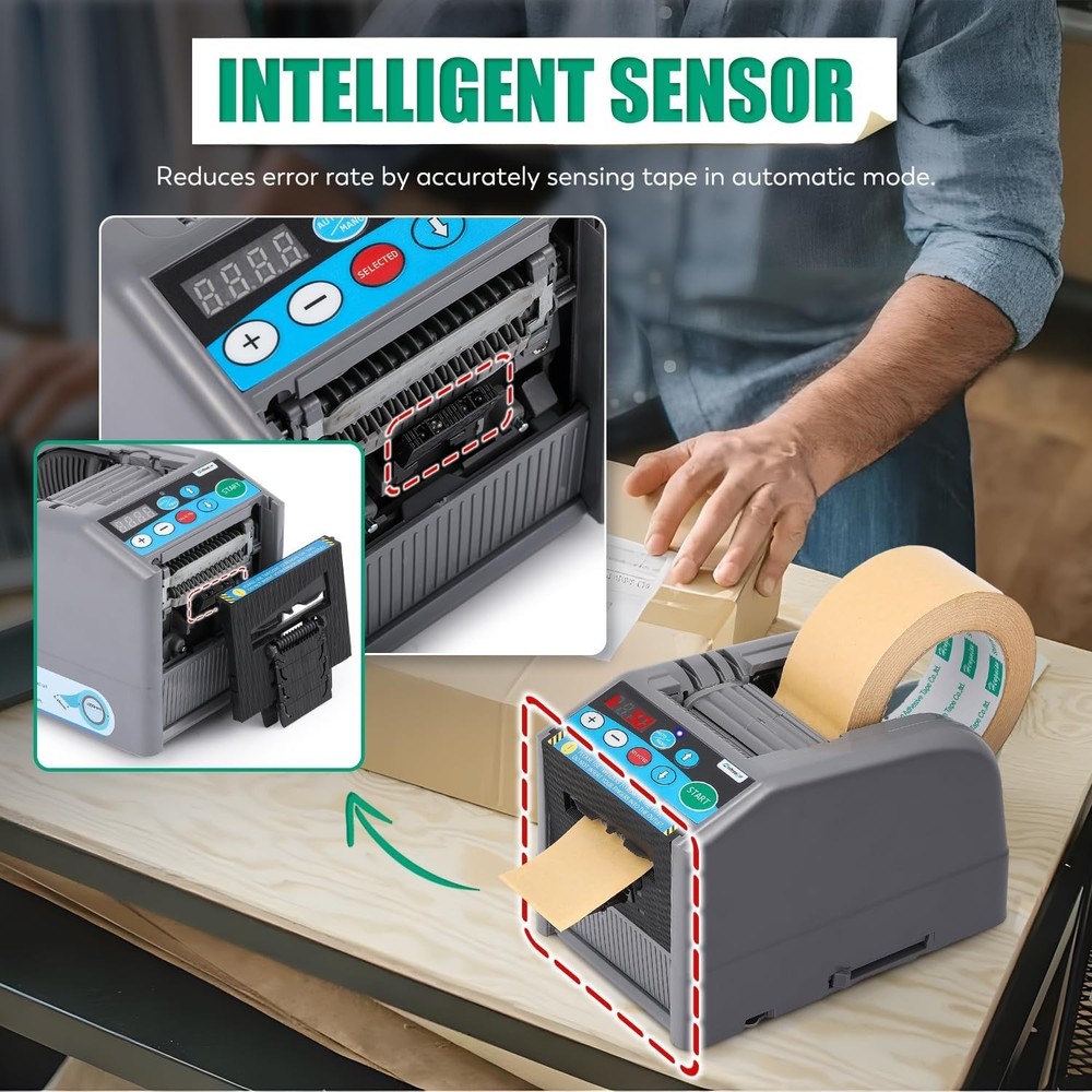 High-Efficiency Automatic Tape Dispenser - Safe & Easy Operation for Workspaces