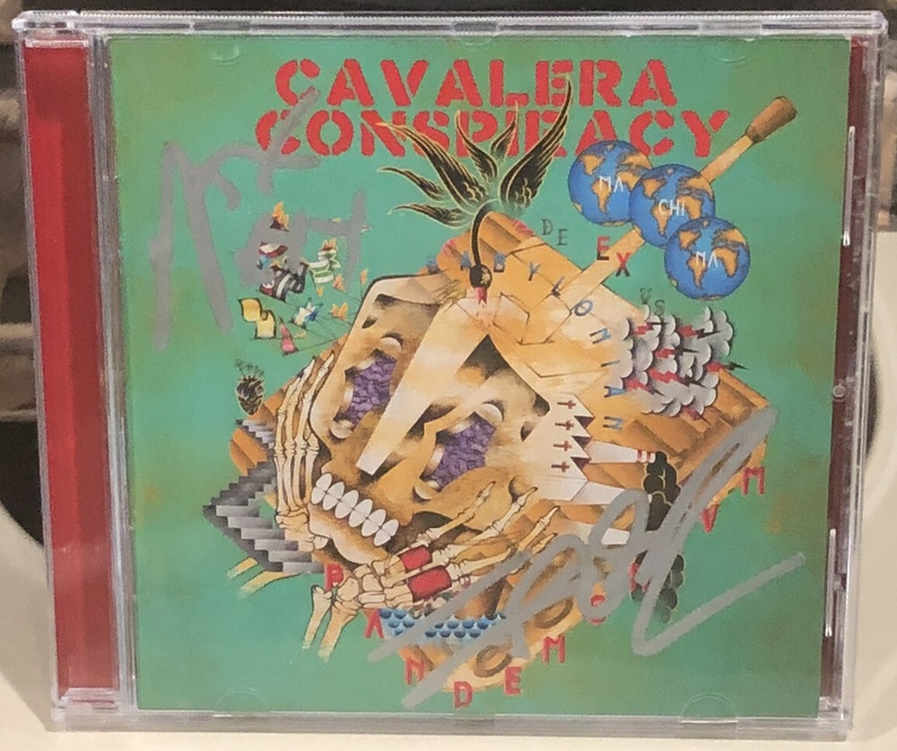 CAVALERA CONSPIRACY “Pandemonium ” SIGNED CD BOOKLET