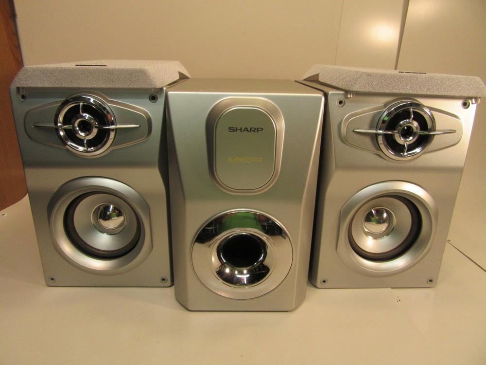 Three Sharp Component Speakers