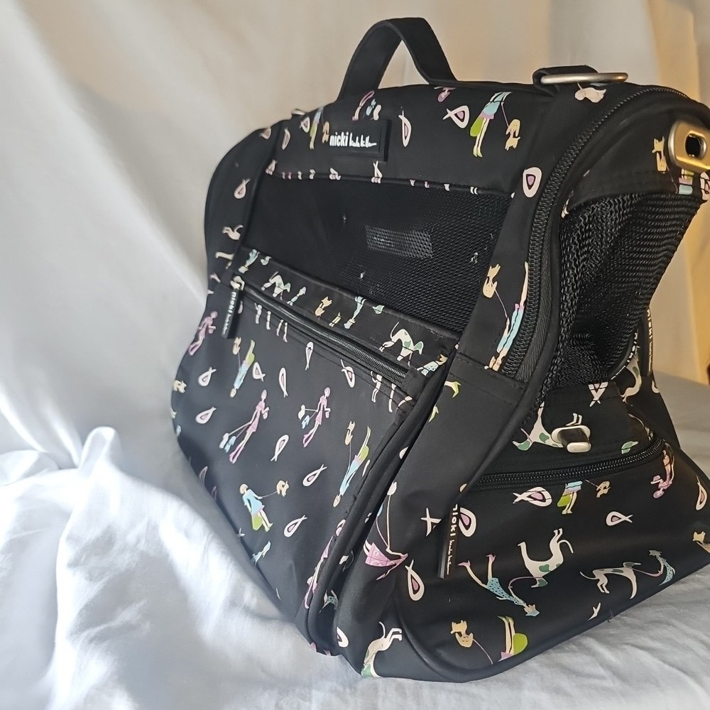 Nicole Miller Backpack/Shoulder Strap Pet Carrier