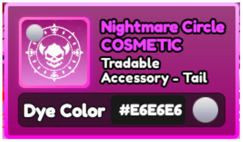 World Zero WZ - COSMETICS - NIGHTMARE SHOP ITEMS