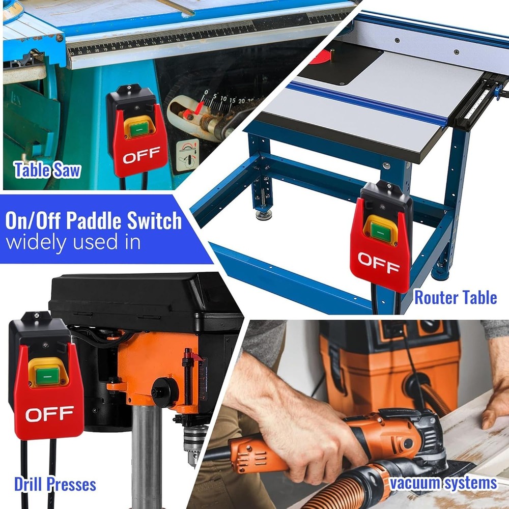 High-Quality Router Switch with Hands-Free Operation for Workshop Safety