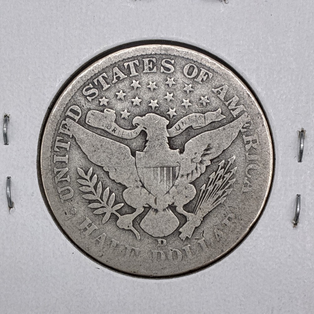 1907-D 50C Barber Half Dollar