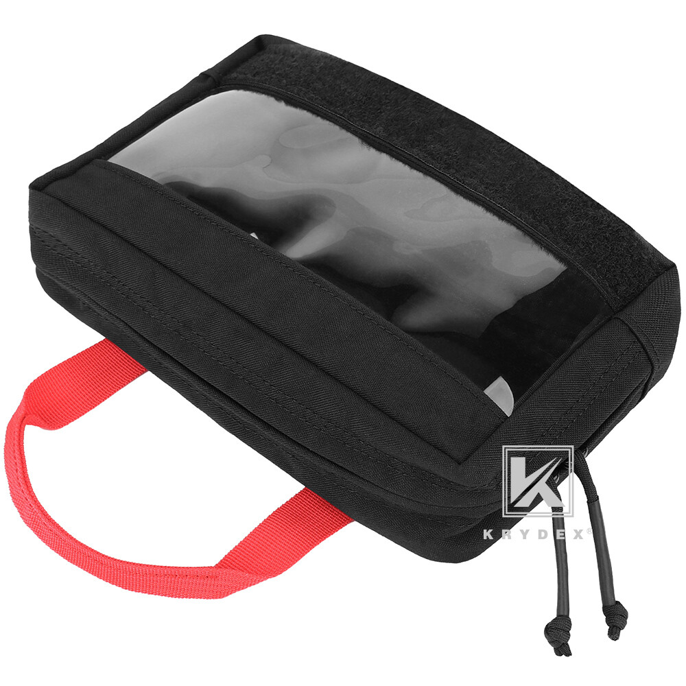 KRYDEX Clear Top Insert Pouch Organizer Hook Back Packing Cube for Backpack