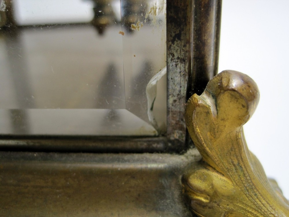 Antique New Haven Crystal Regulator Clock Open Escapement
