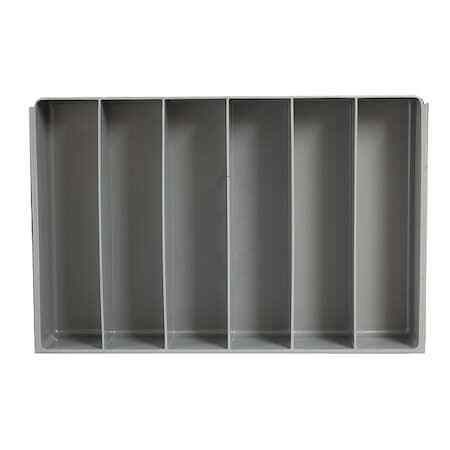 Durham Mfg 124-95-06/Vert-Ind Compartment Drawer Insert With 6 Compartments,