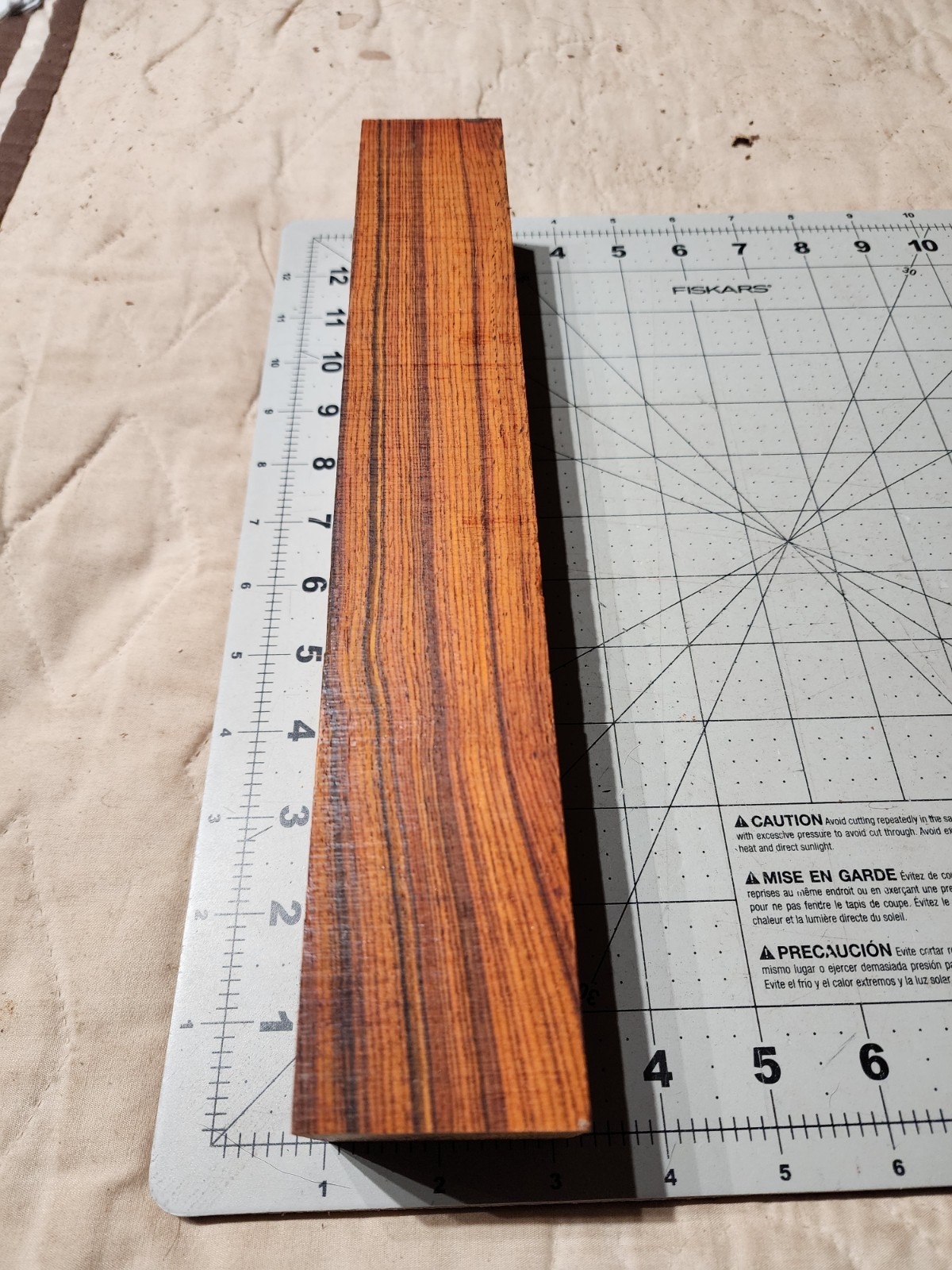 Cocobolo Turning Square, 13 X 2 X 1.875"