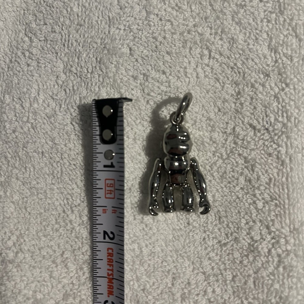 Kipling Gorilla Ape Chrome Metallic Monkey Keychain