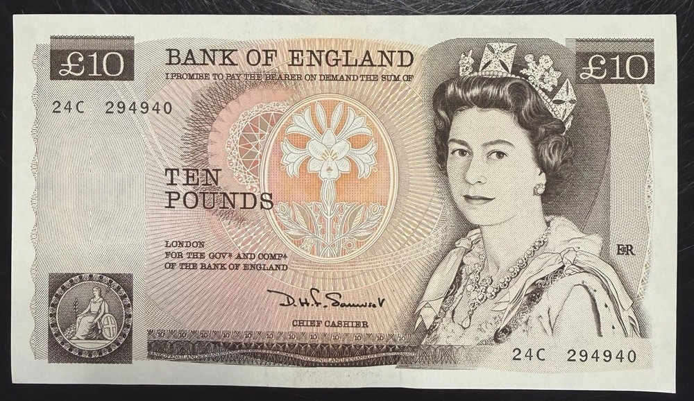 Old Ten £10 Pound Note Uncirculated