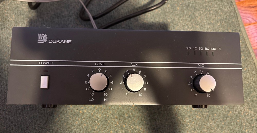 Vintage Dukane Amplifer 1A1410A Working