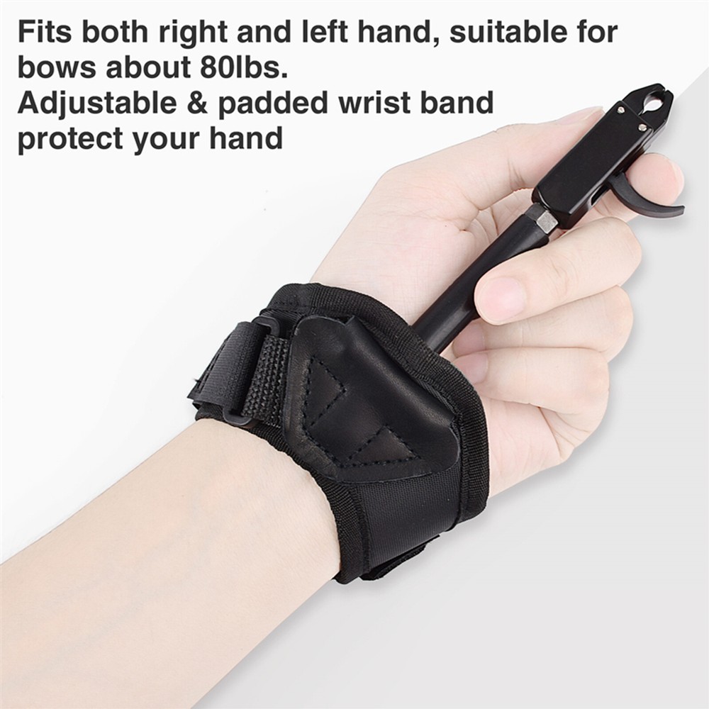 Compound Bow Caliper Release Aid Trigger Wrist Strap Accessories Archery RH/LH