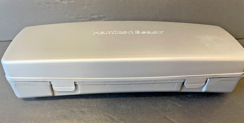 Hamilton Beach Electric Knife with White Case New