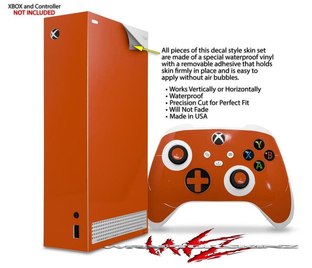 Skins XBOX Series S Console Controller Solids Collection Burnt Orange