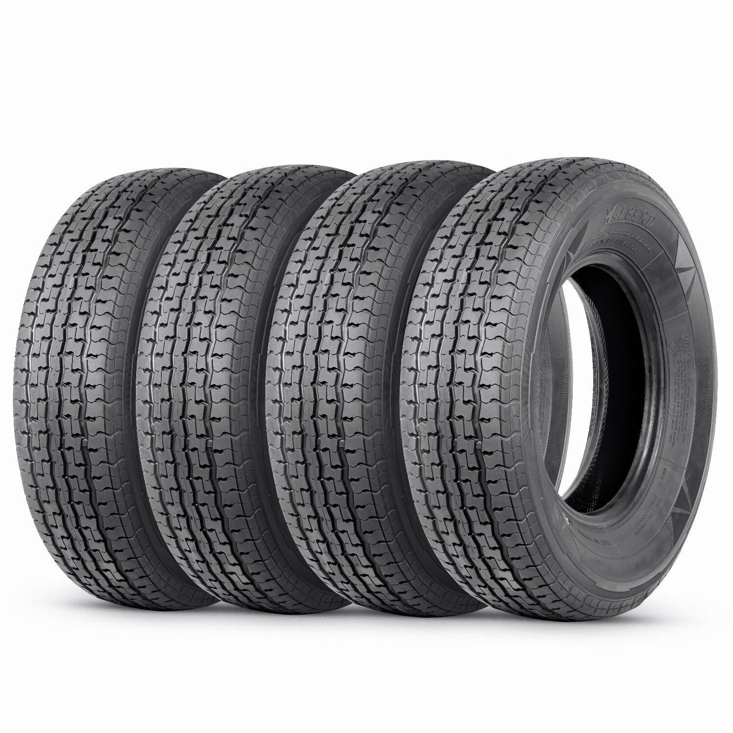 Set Of 4 ST 225/75R15 Trailer Tires Radial 10PR 225/75/15 Load Range E Tubeless