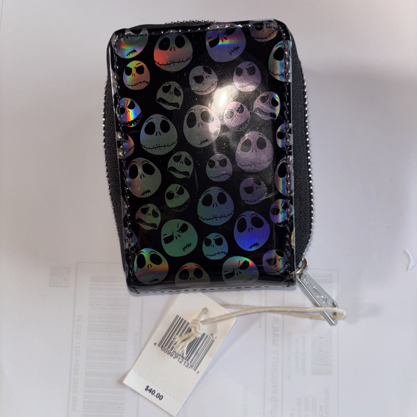 2025 Disney Parks NBC Jack Skellington Loungefly Accordion Credit Card Wallet