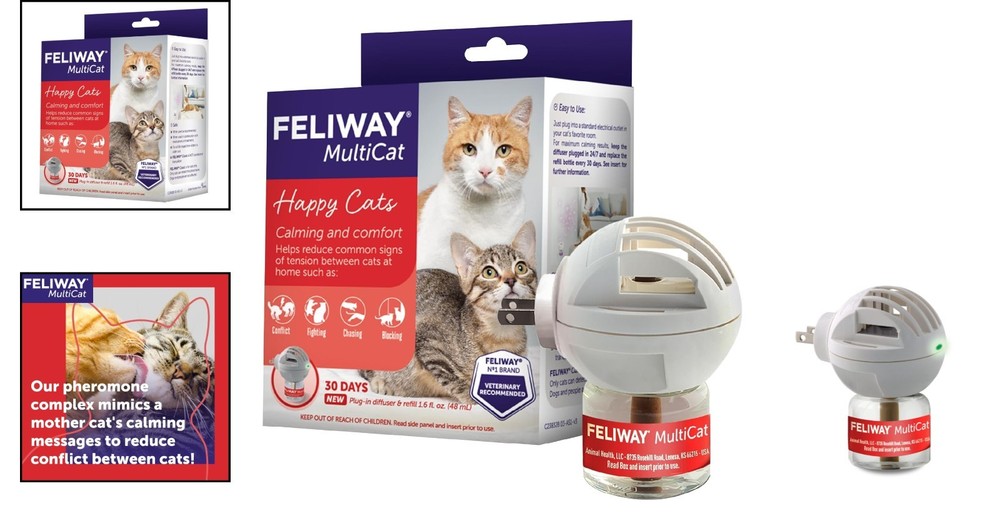 MultiCat 31 fl oz Calming Plug-In Diffuser – Drug-Free Solution for Cat Harmony