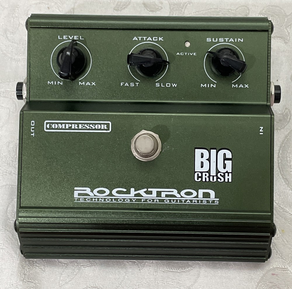 Rocktron Big Crush Compressor Sustainer Guitar Effect Pedal