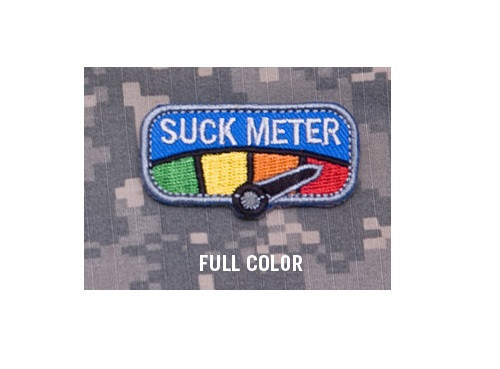 Milpsec Monkey MSM Morale Patch - SUCK METER Tab - Full Color pattern - NEW!