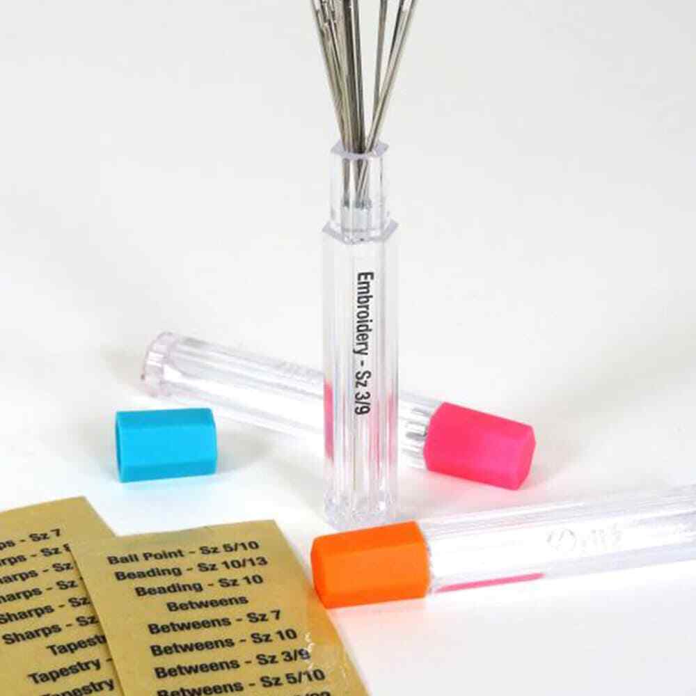 3pk Needle Storage Tubes with Labels, Dritz