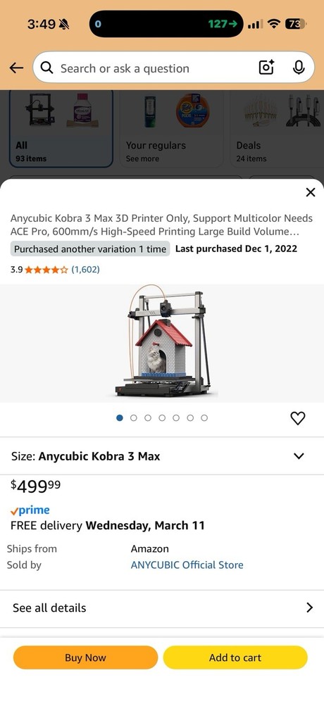 ANYCUBIC Vyper 3D Printer