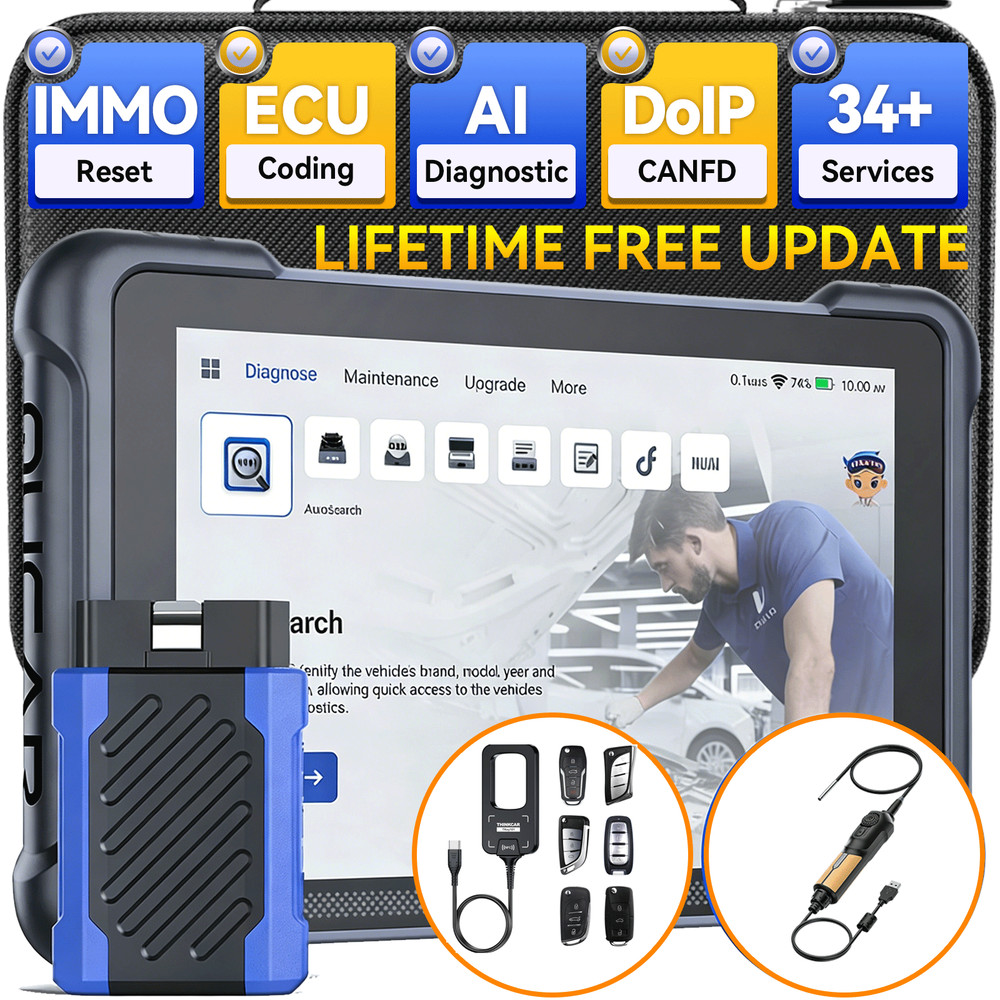 MUCAR 892BT Key Fob Programmer AI-Assist Diagnostic Tool ECU Coding OBD2 Scanner