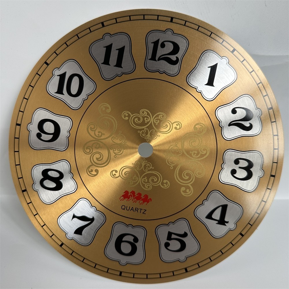 DIY Clock Face Aluminium Wall Clock Creative Application Elegant Design