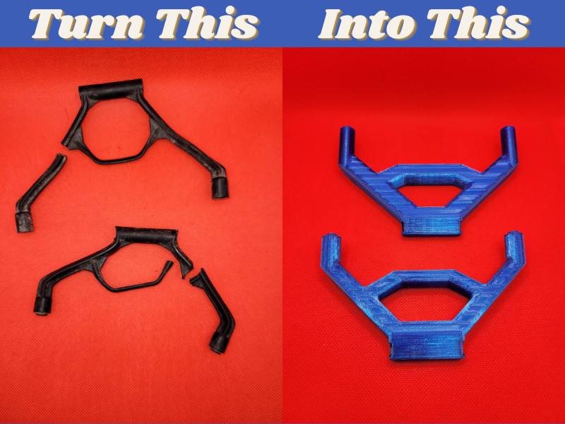 Bumper Mounts - Upper/Lower (Front & Rear) - Compatible w/ Traxxas X-Maxx