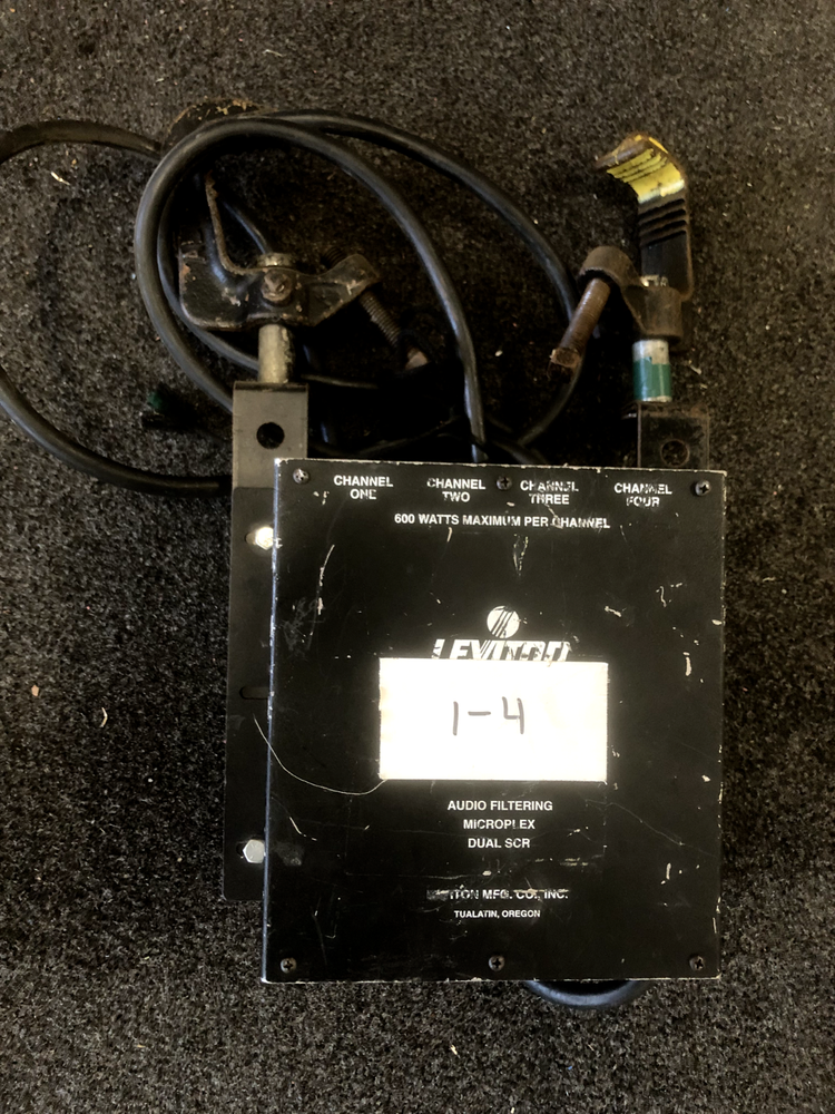 Leviton ND 4600 4-Channel Audio Filtering Programmable Micro Plex Dual SCR