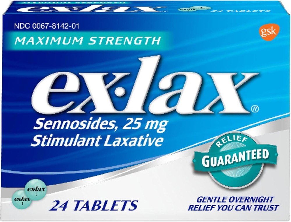 Ex-Lax Maximum Strength Stimulant Laxative Constipation Relief Pills - 24 Count
