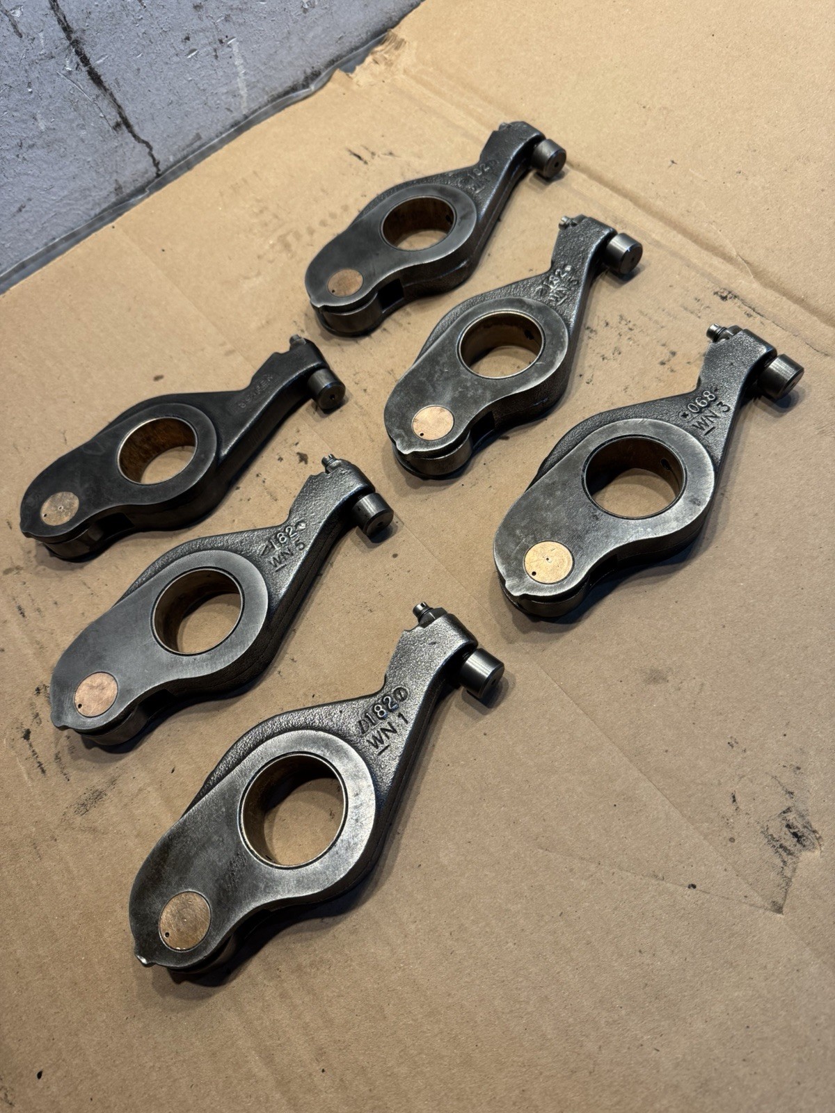 Set of 6 Caterpillar C15 Engine Valvetrain Rocker arm 6I0899 OEM 1085896