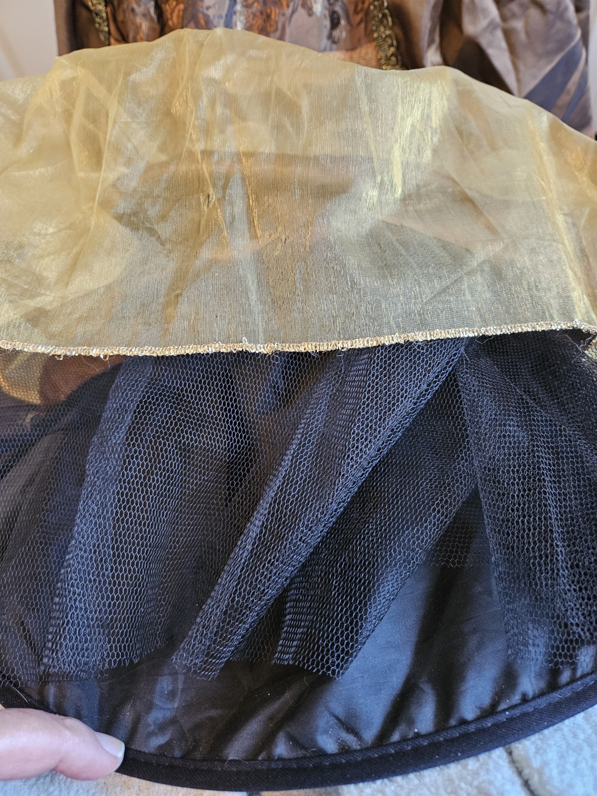 Marie Antoinette Gown Dress Rococo 18th Century rococo brown , Bust 36",colonial