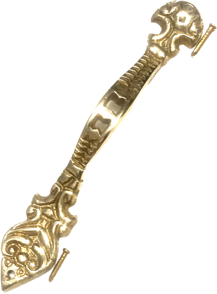 Brass Door Pull Handle Furniture Bookcase Curio