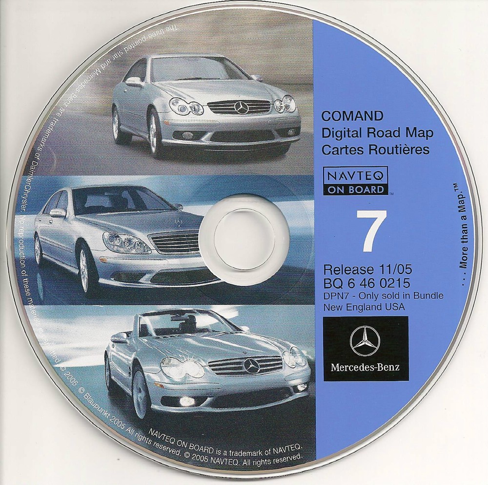 2000 2001 2002 Mercedes Benz E-Class E55 E430 E320 Navigation CD # 7 New England