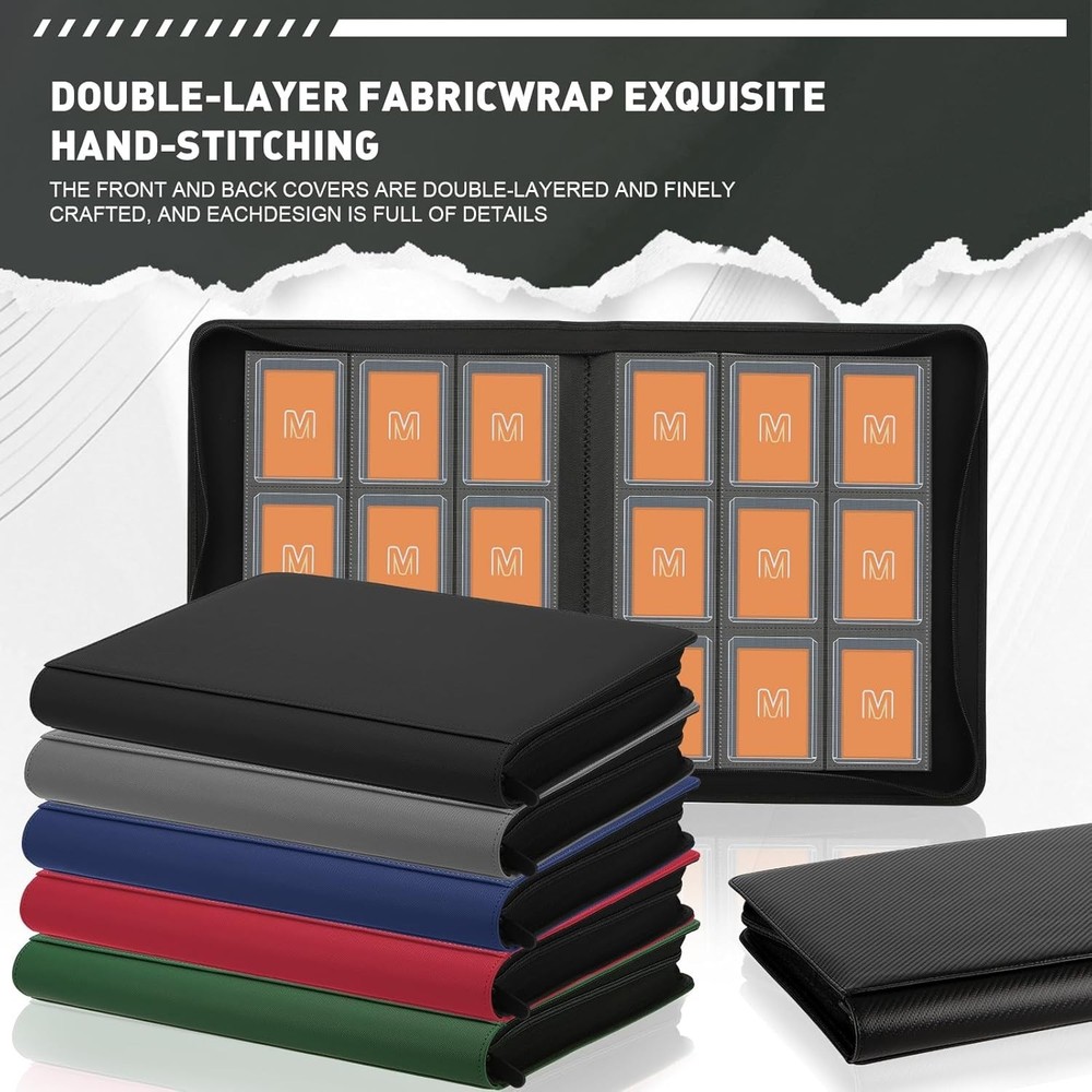 Toploader Binder Holds 288 Toploaders 9 Pocket Top Loader Binders for 3 x 4''