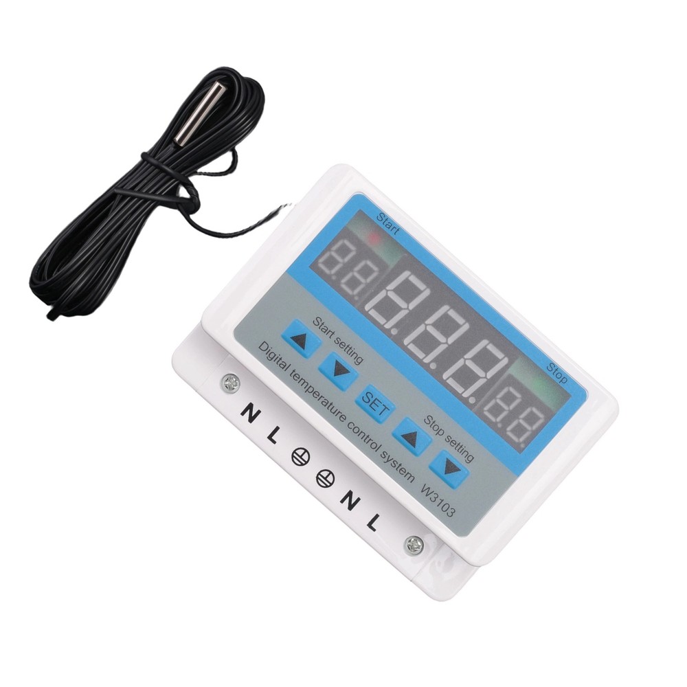 Digital Temperature Controller, 220V, Max 5000W, Digital Thermostat, 30A,1287