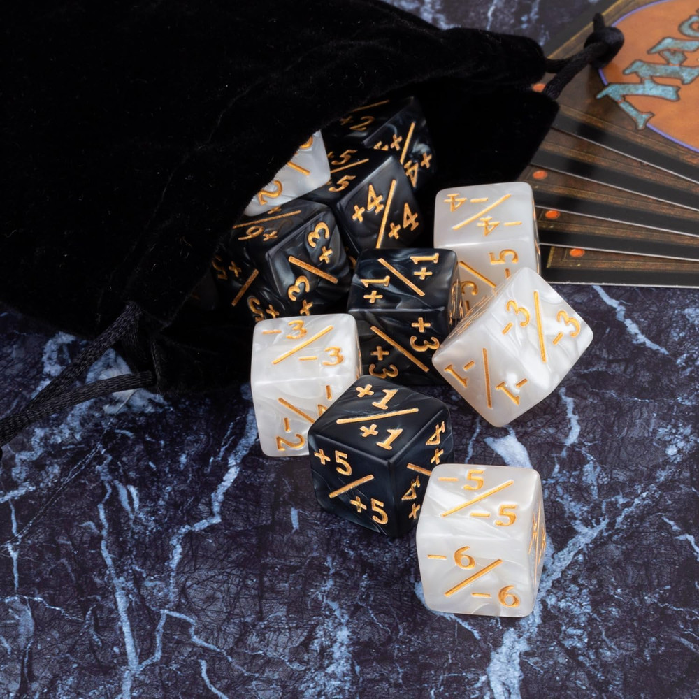 48 Pieces Abilities Keywords Counter Dice plus One MTG Dice Counters Set Creatur