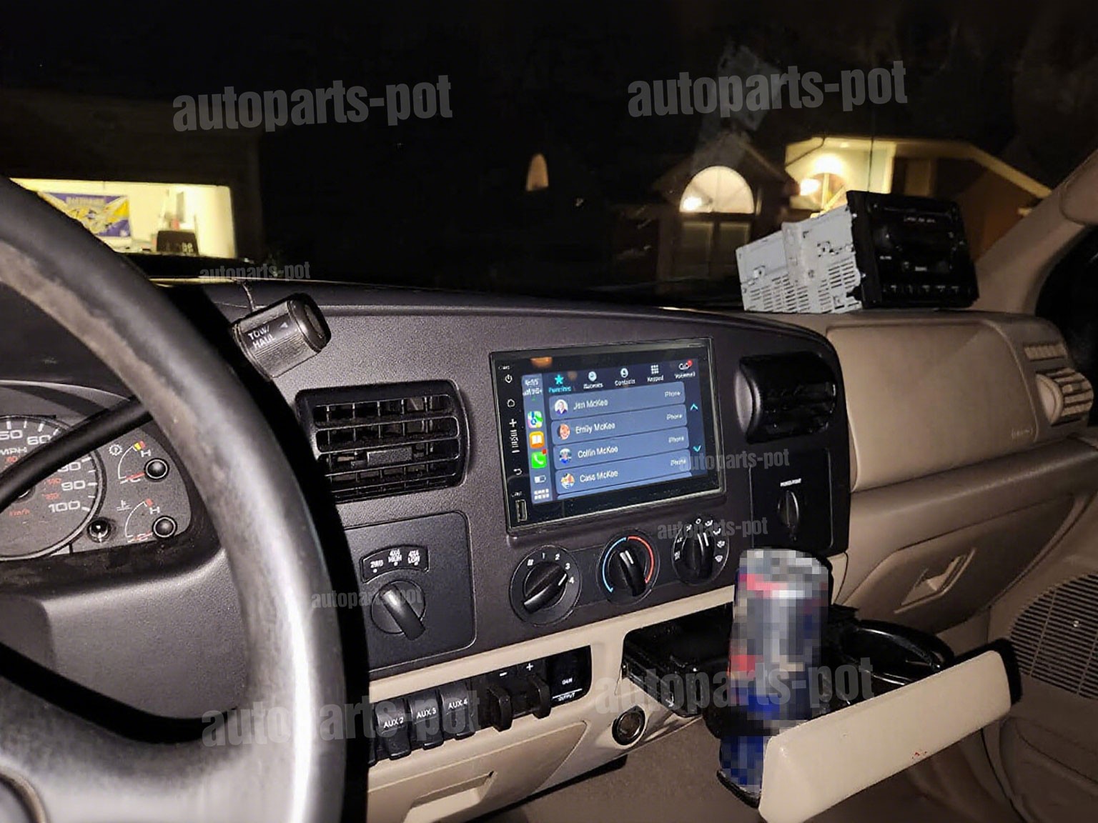 For 2005-2007 Ford F-250 F-350 F-450 F-550 Carplay 7" GPS Stereo Radio FM Player